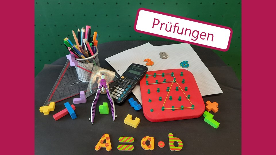 Illustrierendes Bild für das Fach Mathematik mit dem Hinweis "Prüfungen"