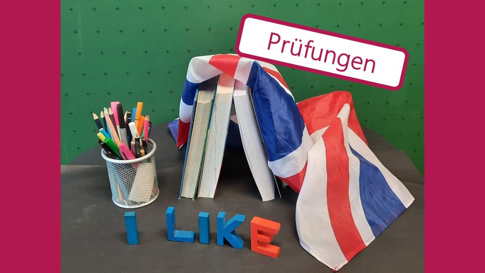 Illustrierendes Bild für das Fach Englisch mit dem Hinweis "Prüfungen"